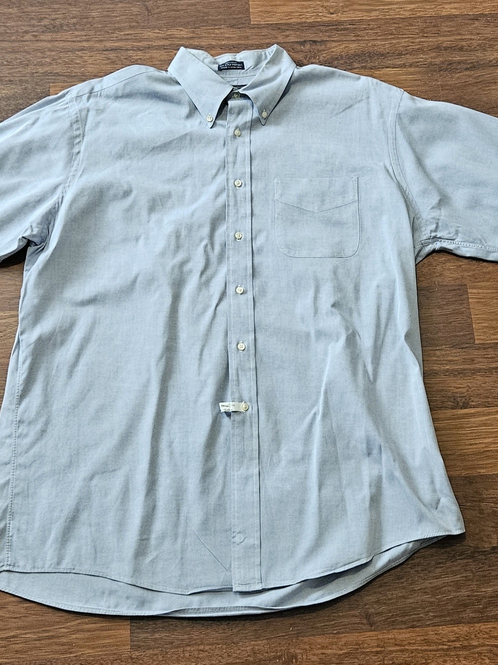 VINTAGE JOS A BANK mens dress shirt SIZE 17x35 COLOR BLUE LXL13D